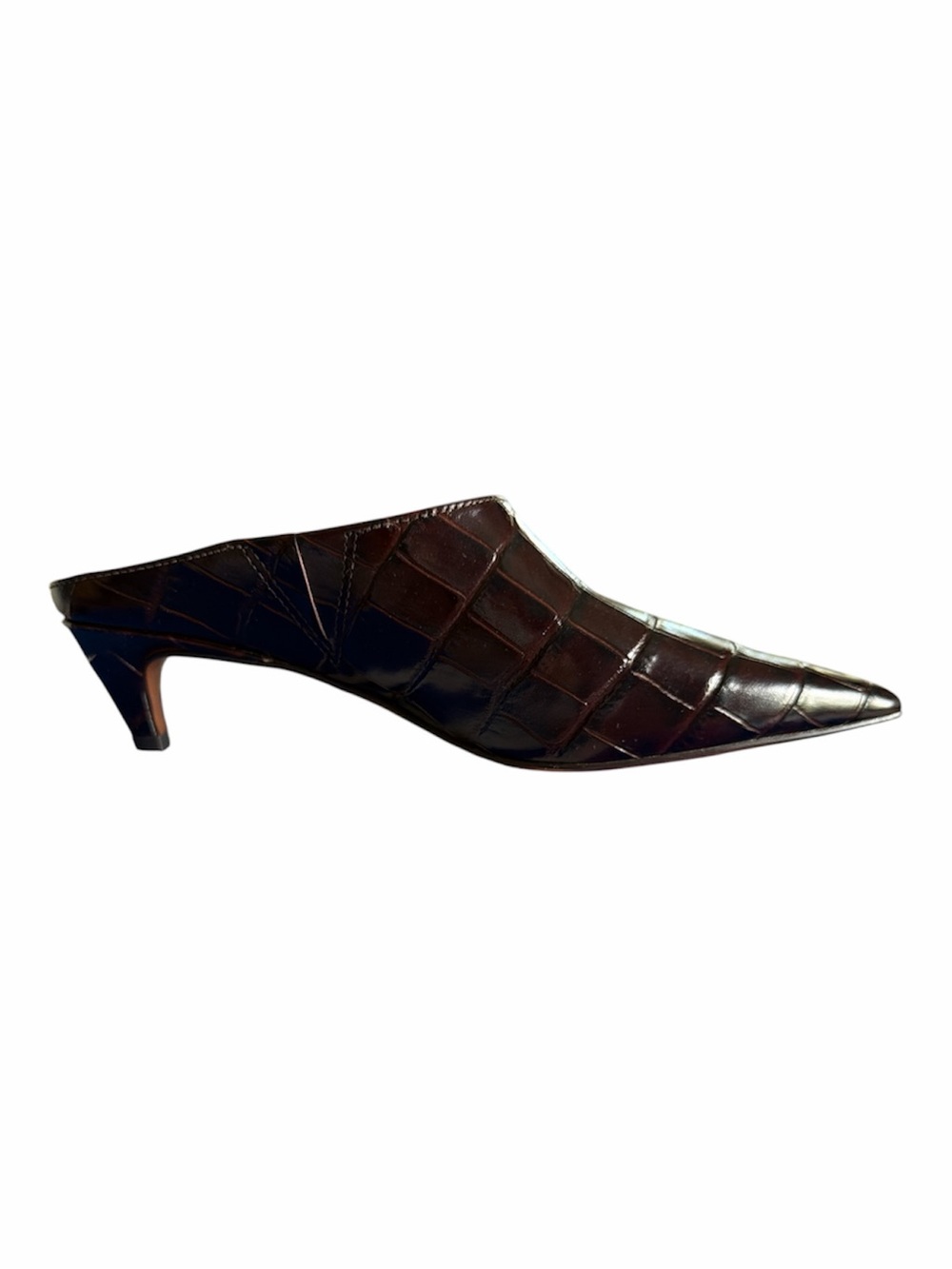 Madewell The Emilie Heeled Mule in Chocolate Raisin. Size 6 - execellent cond - Picture 3 of 9